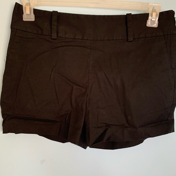 Ann Taylor City Short black stretch flat front high waisted shorts Sz 4 - Picture 4 of 10